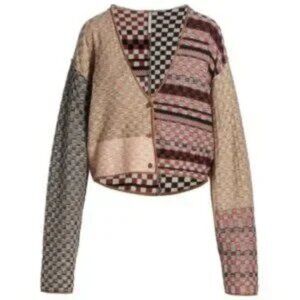 Free People Ready Set Go Multi-Print Cardigan in size Small